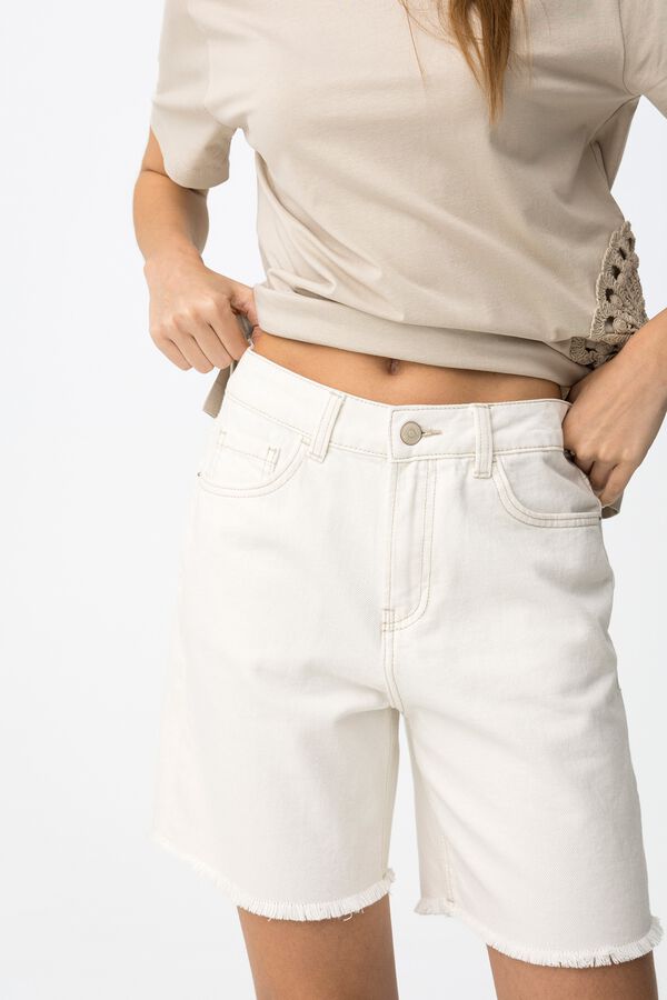 Tiffosi Shorts de estilo casual branco