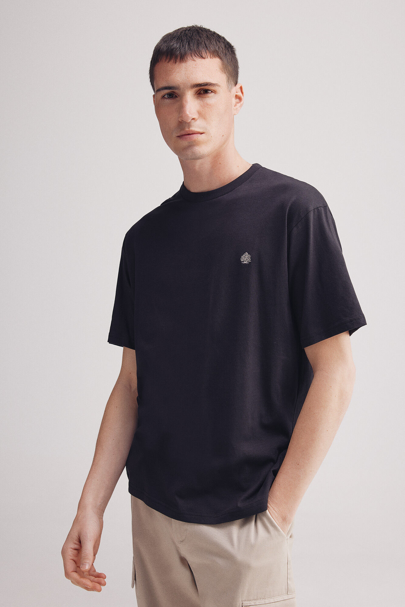 Springfield Camiseta b&aacute;sica com gola redonda