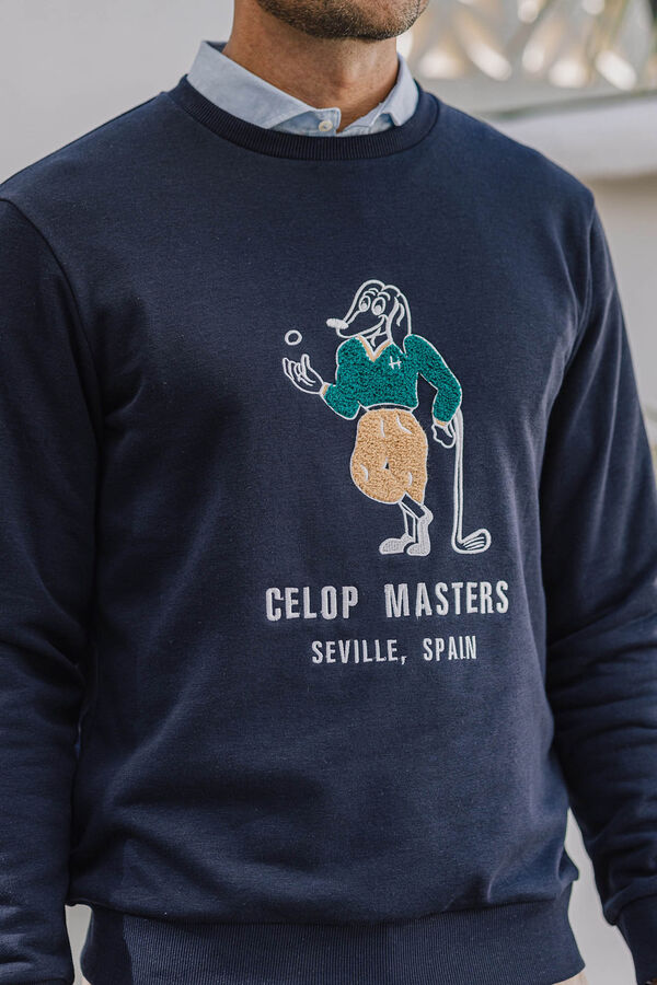 Celopman Sweatshirt B&aacute;sico  azul