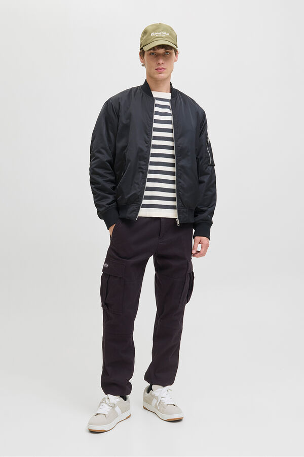 Jack & Jones Cal&ccedil;as de ajuste relaxado preto