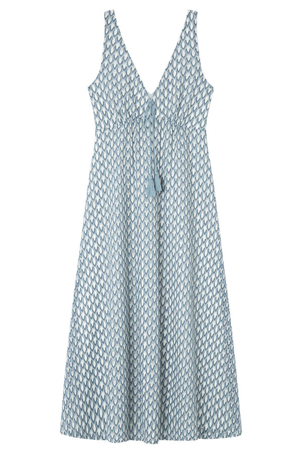 La Vecina Rubia Vestido midi "SARA" - La Vecina Rubia turquesa