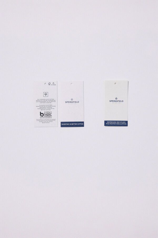 Springfield Jaqueta acolchoada de algodão bege