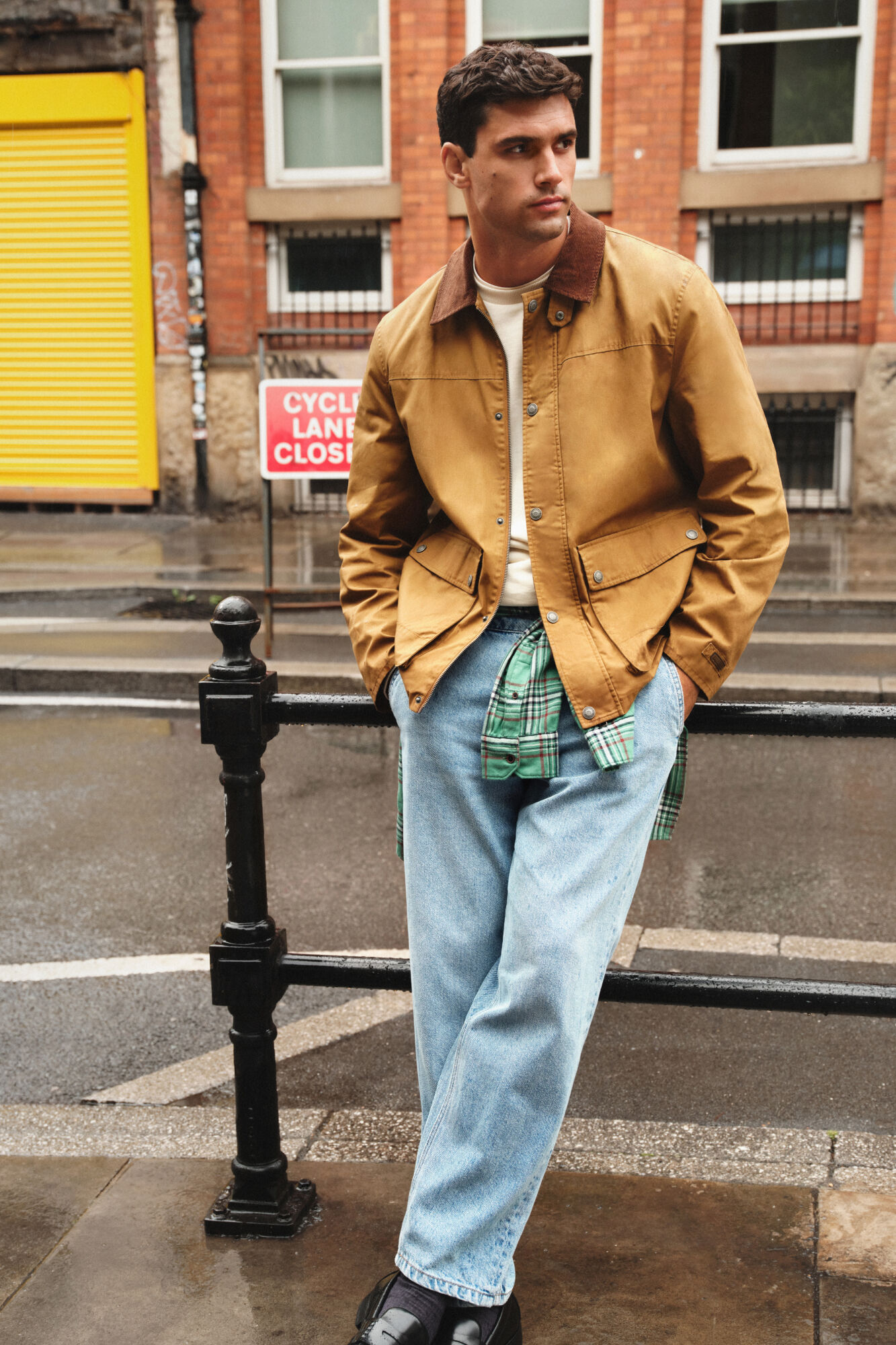 Springfield Parka corta cuello pana
