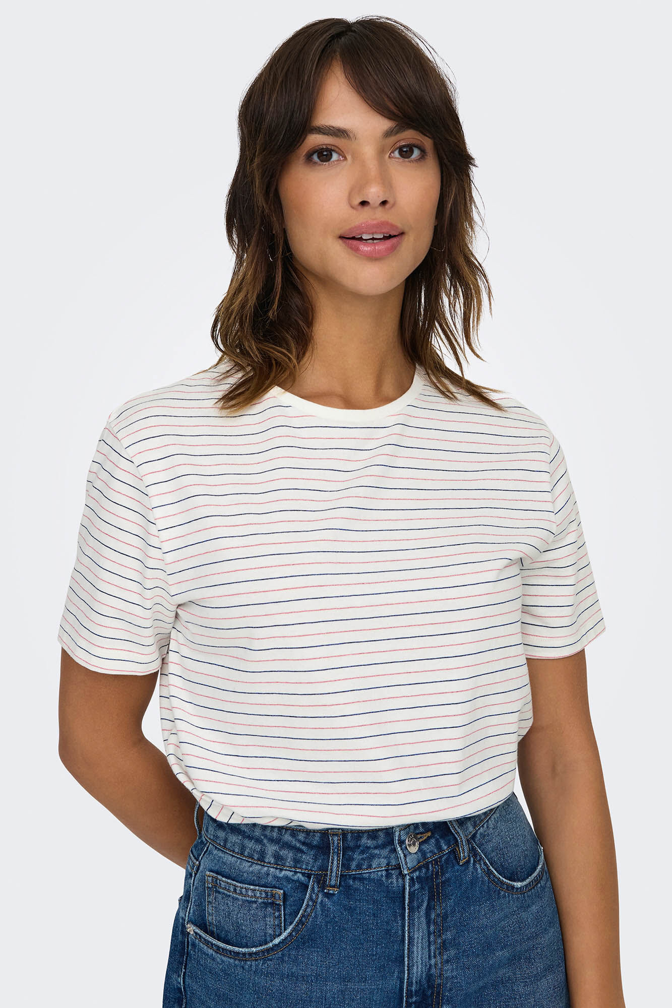 JDY Camiseta de manga corta y cuello redondo