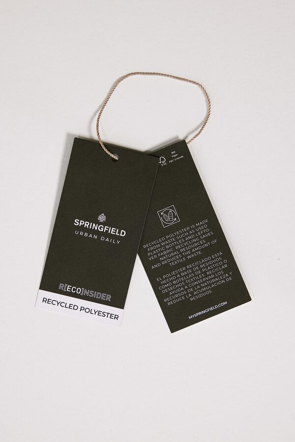 Springfield Cazadora cuello alto doble faz azul