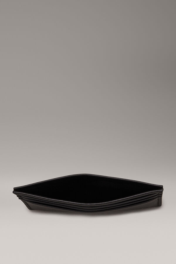 CK Jeans Monedero minimalista. negro