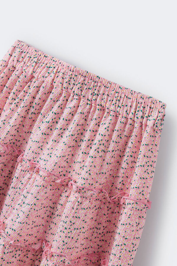 Springfield Kids Falda flores niña rosa