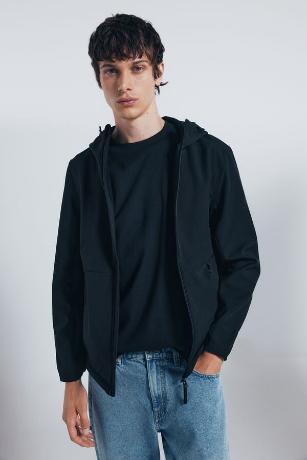 Springfield Parka t&eacute;cnica softshell negro