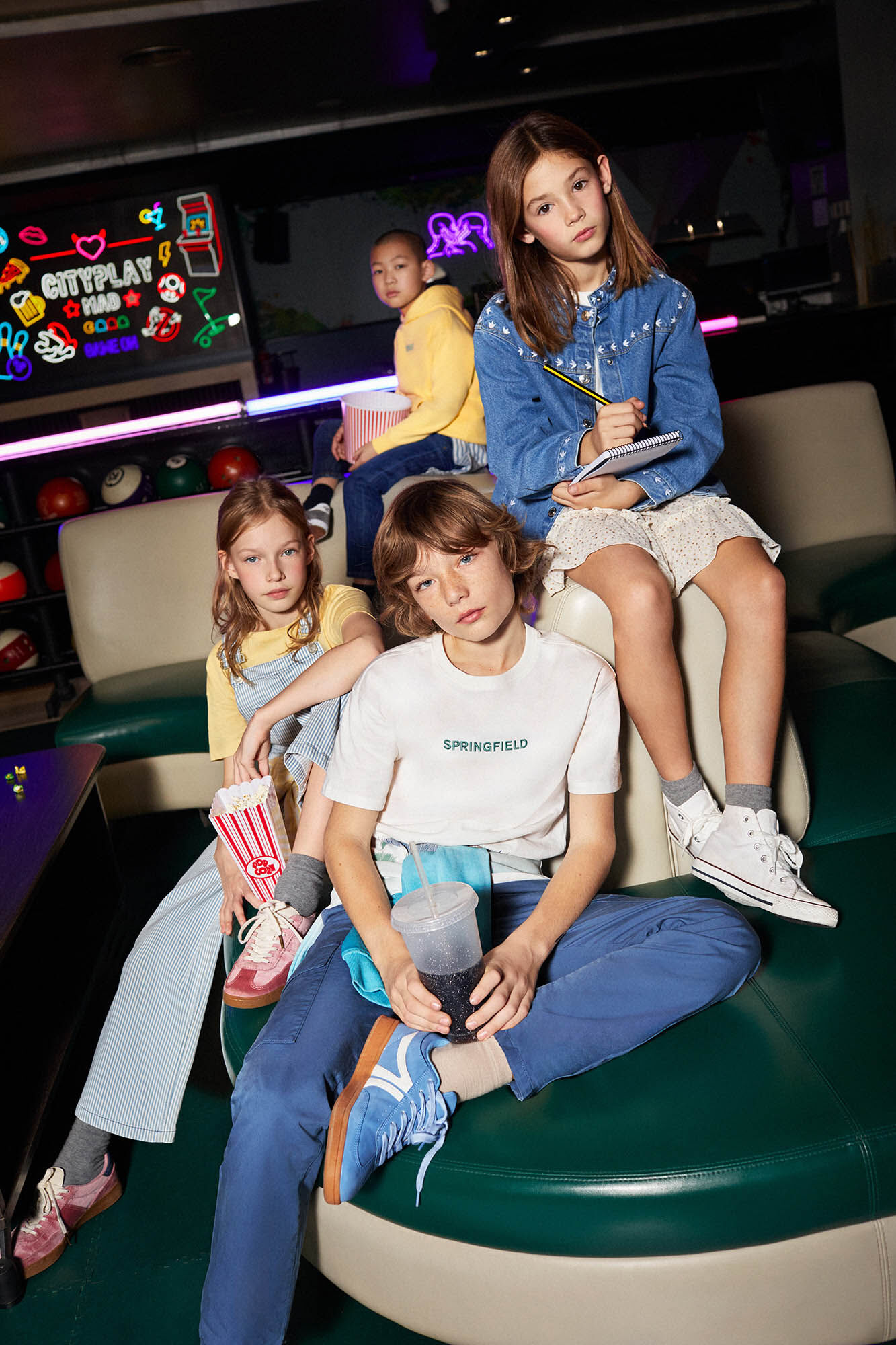 Springfield Kids Chaqueta denim bordado ni&ntilde;a