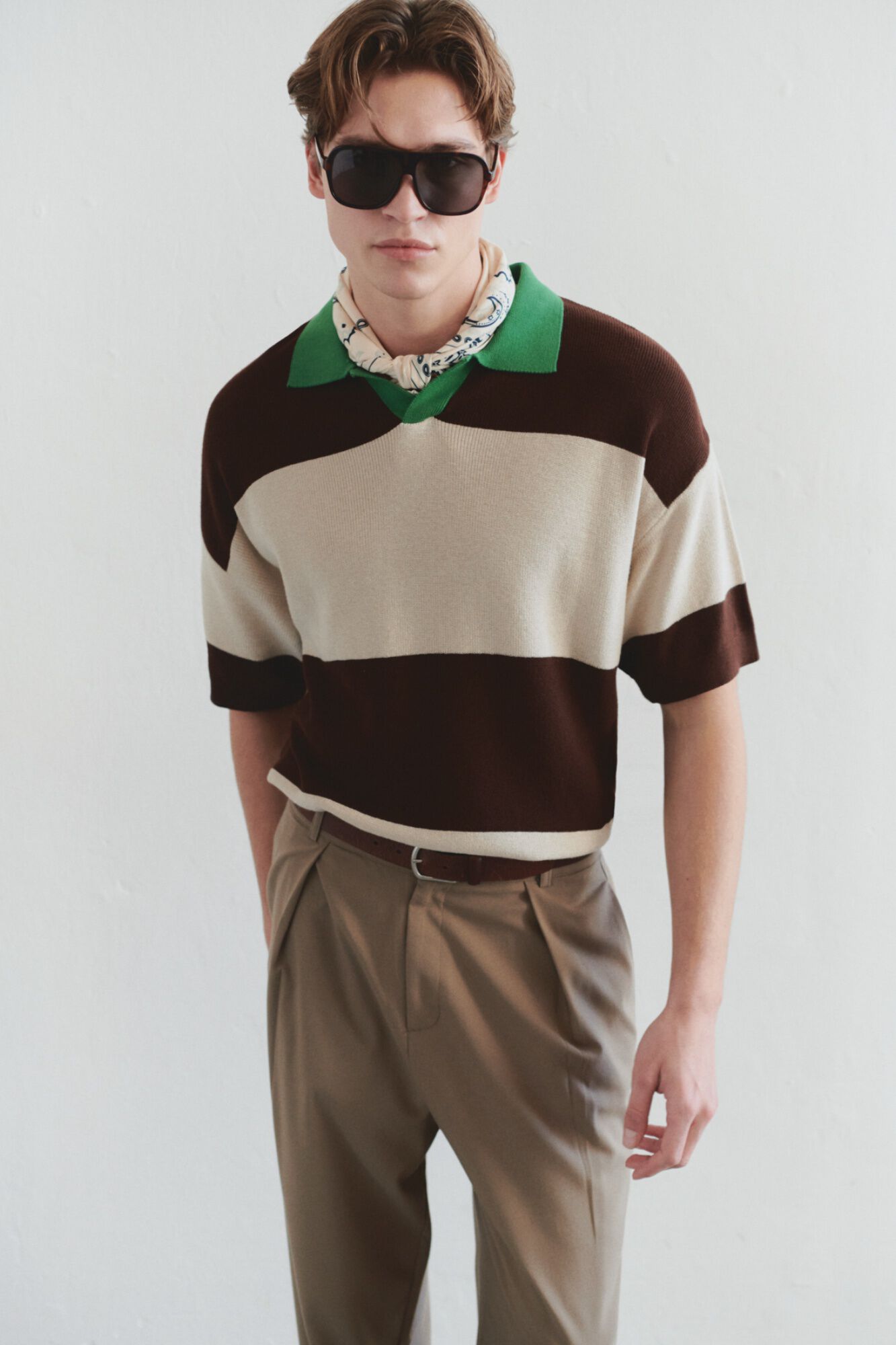 Trendyol Polo oversize de riscas