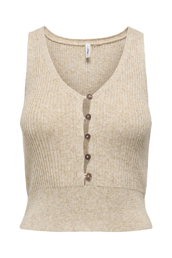 Only malha de alças  cinzento