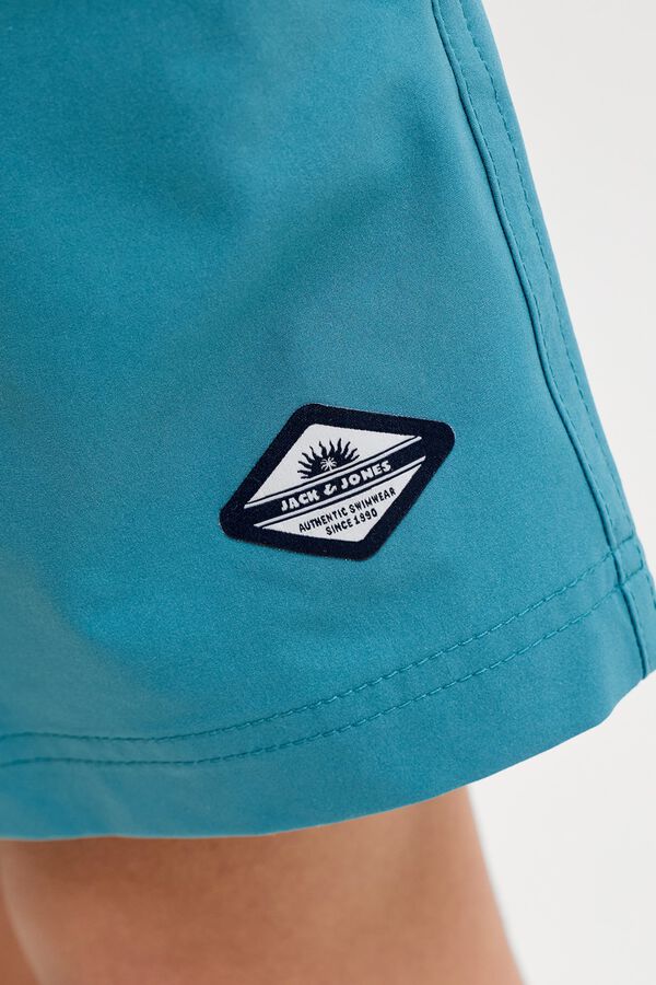 Jack & Jones Junior Fato de banho com cintura el&aacute;stica azul