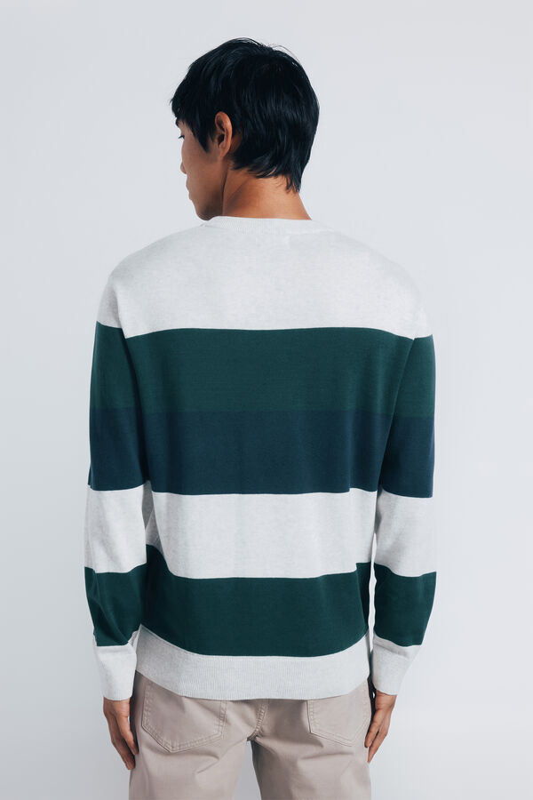 Springfield Jersey rayas bloque color verde