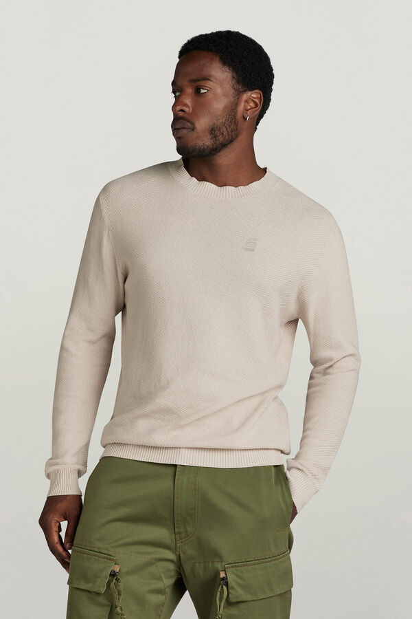 G-STAR Camisola de malha musgo  bege