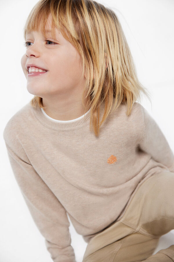 Springfield Kids Camisola cotoveleiras menino branco