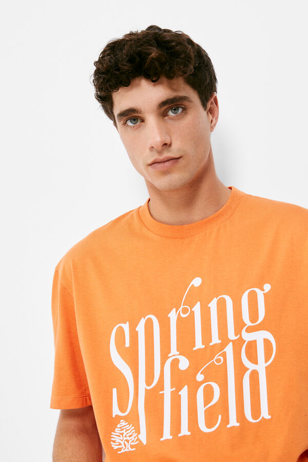 Springfield Camiseta Springfield naranja