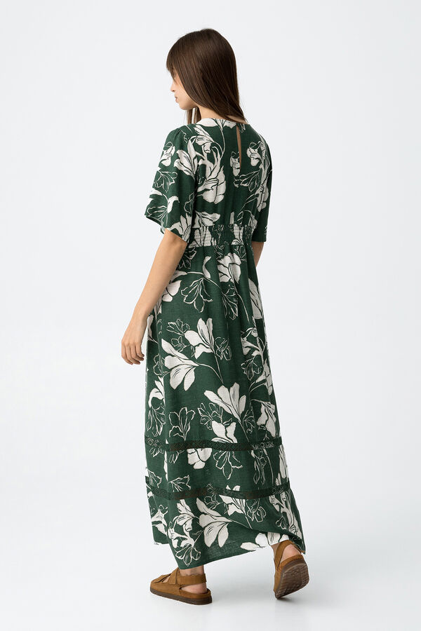 Tiffosi Vestido estampado floral verde