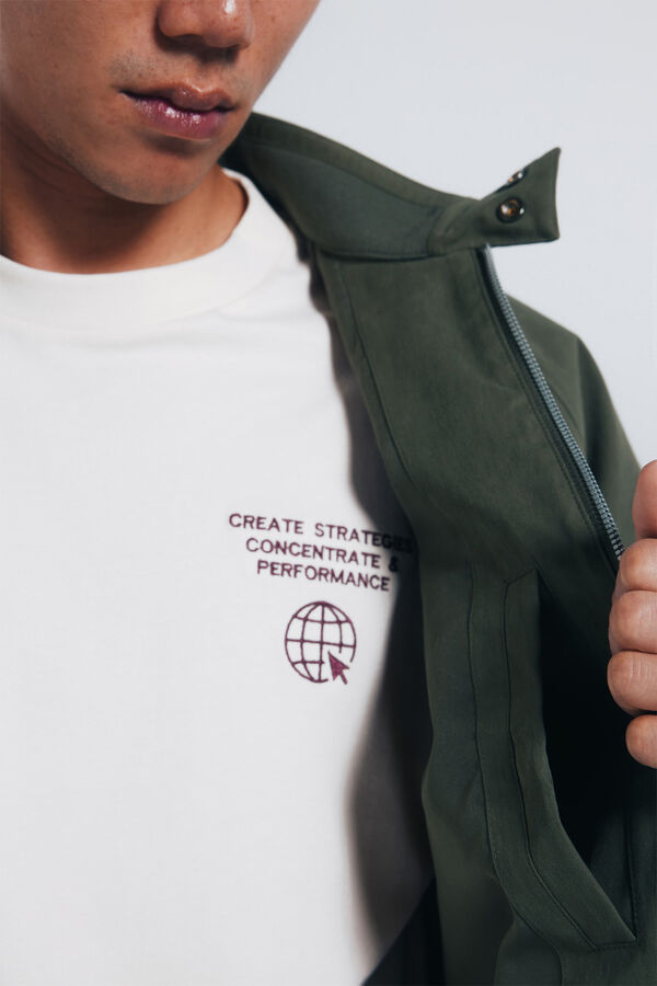 Springfield Blus&atilde;o algod&atilde;o estampado
