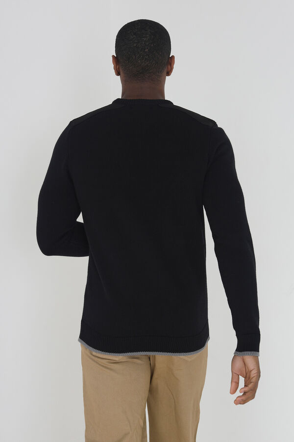 Brave Soul Jersey con bolsillo con cremallera negro