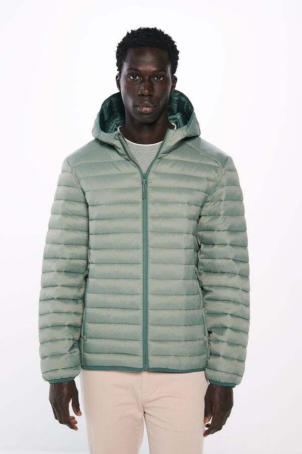 Springfield Chaqueta acolchada capucha verde