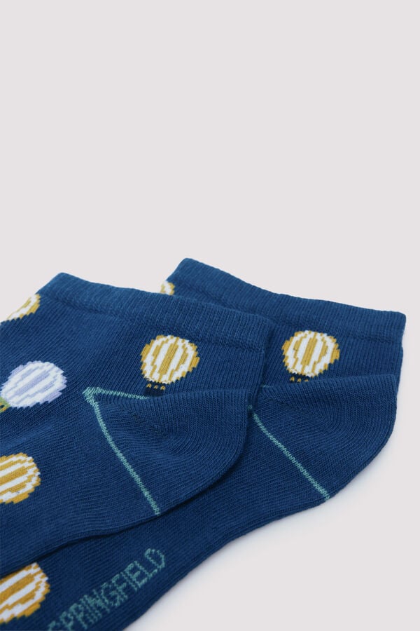 Springfield Calcet&iacute;n tobillero globo azul