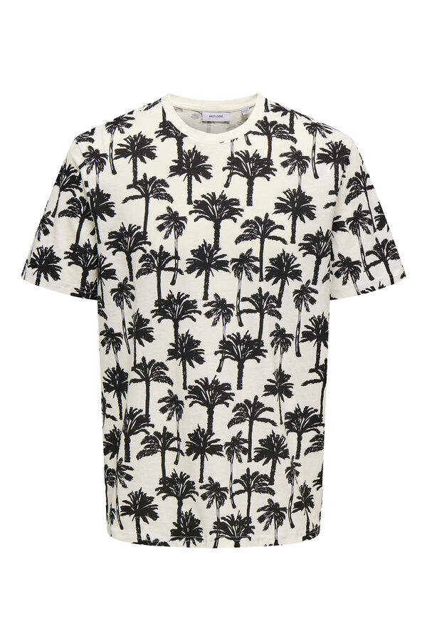 Only & Sons T-shirt de manga curta estampada branco