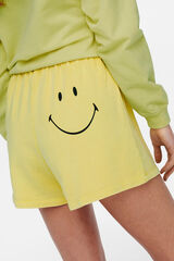 Springfield Pantalón corto smiley amarillo