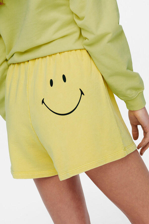 Springfield Pantalón corto smiley amarillo