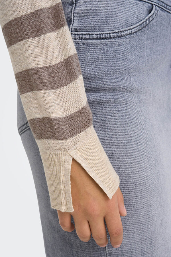 Only Camisola de malha fina cinzento