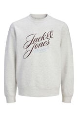 Jack & Jones Sweatshirt com gola redonda e logo branco