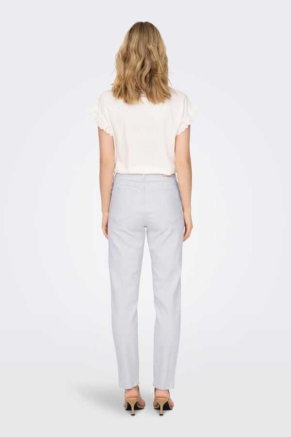 Only Jeans Slim stretch cintura alta branco
