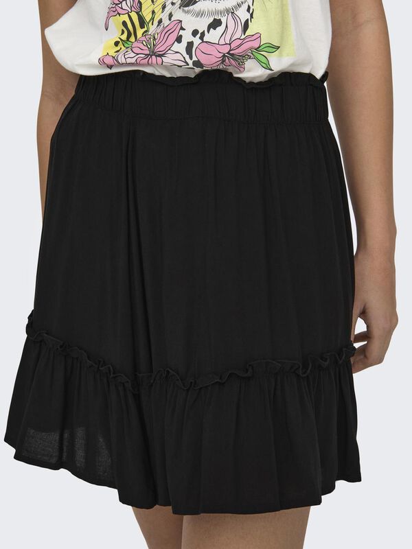 JDY Saia curta folho preto