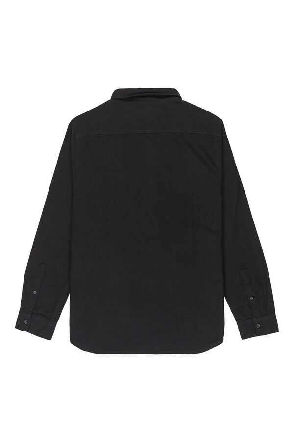 Quiksilver Motherfly Solid - Camisa de manga larga para hombre negro