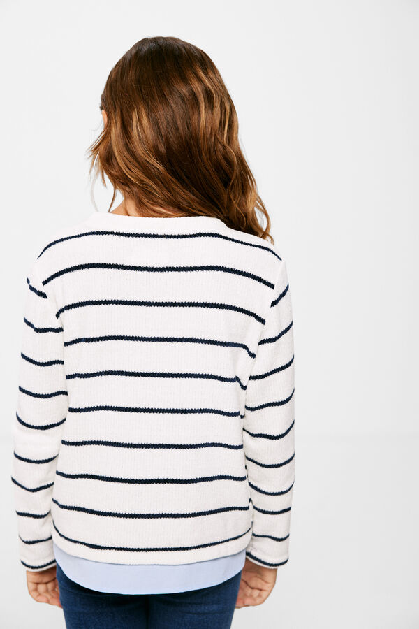 Springfield Kids Jersey raya marinera ni&ntilde;a beige