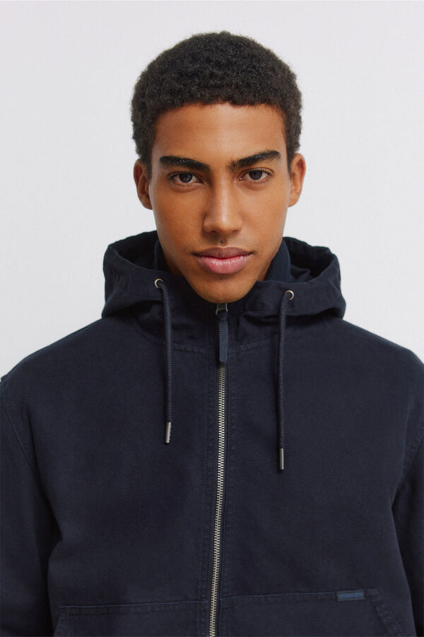 Springfield Chaqueta algod&oacute;n capucha azul