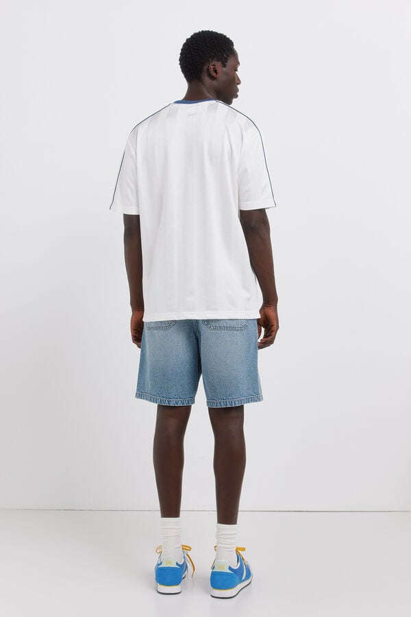 Springfield Bermuda chino vaquera straight fit azul