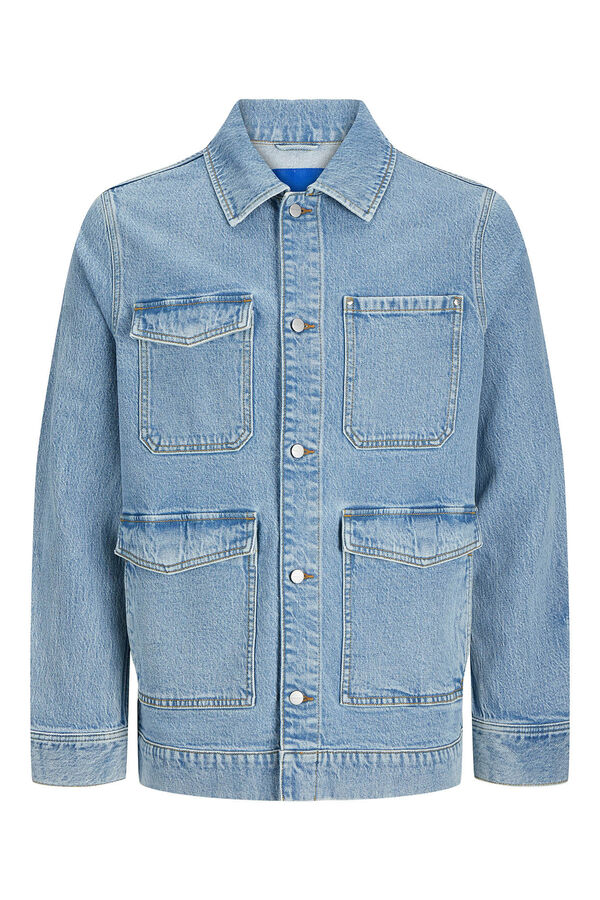 Jack & Jones Cazadora denim bolsillos azul