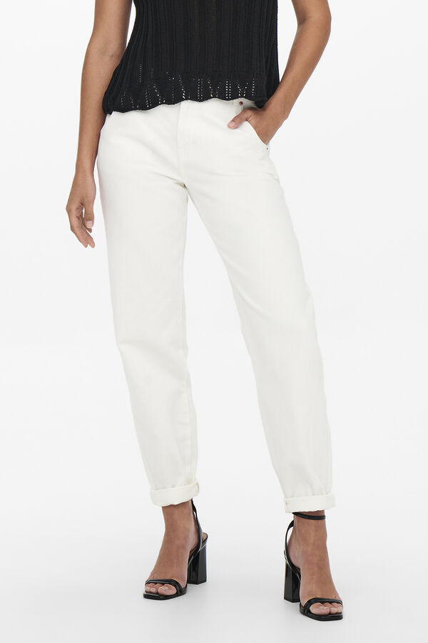 Only Jeans Mom blanco