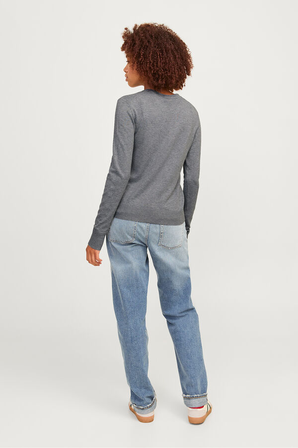 Jack & Jones Jersey punto slim fit gris