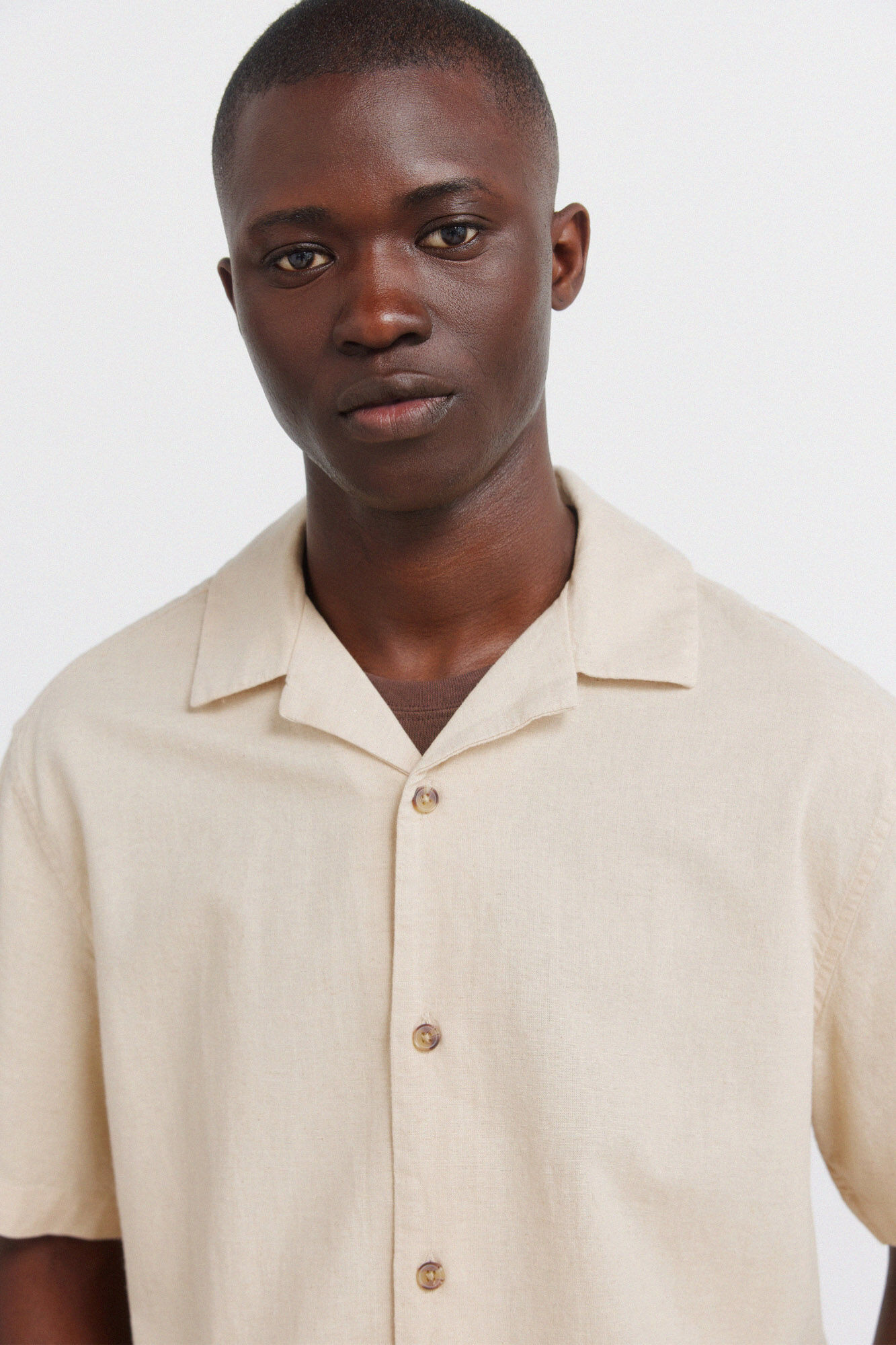 Springfield Camisa manga corta bowling lino