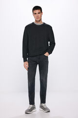 Springfield Jeans gris oscuro skinny fit gris