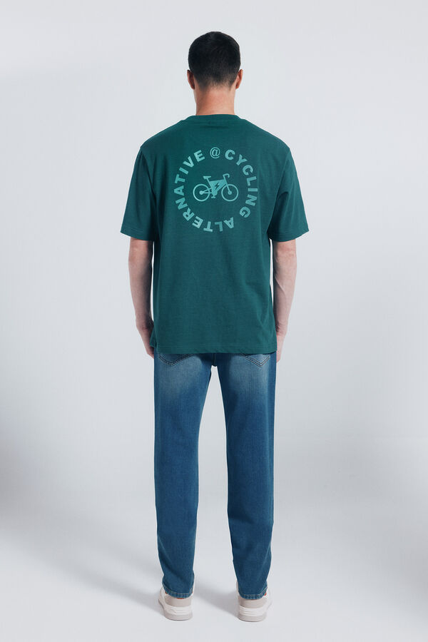 Springfield Cal&ccedil;a jeans slim fit de malha denim azul
