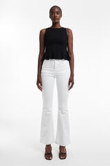 Topshop Jeans flare branco
