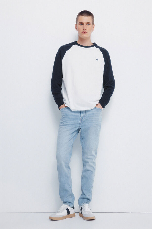 Springfield Jeans lavado claro slim fit azul