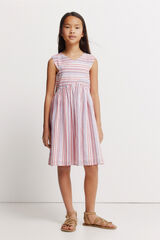 Springfield Kids Vestido para menina em lurex rosa
