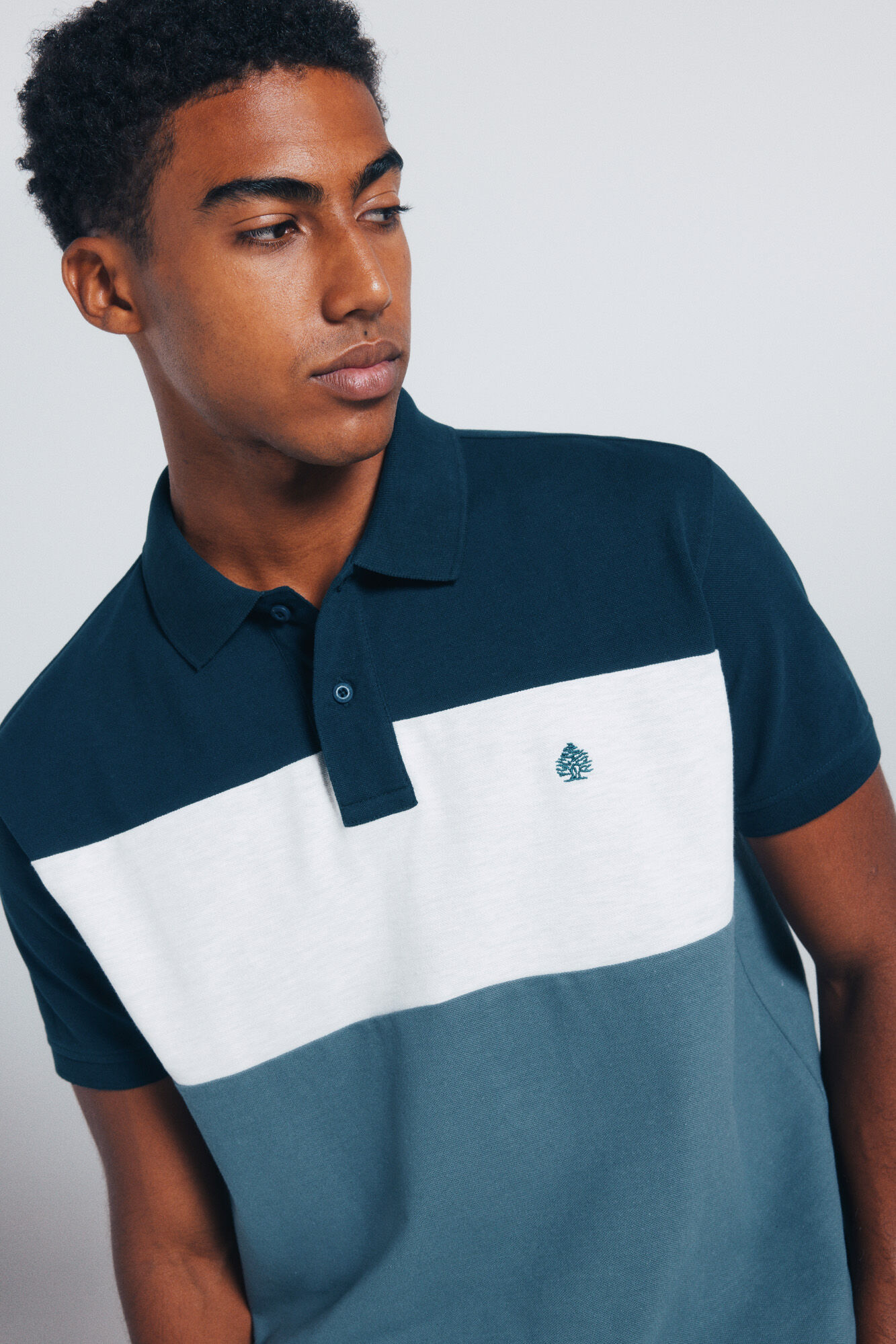Springfield Polo piqu&eacute; color block de corte regular
