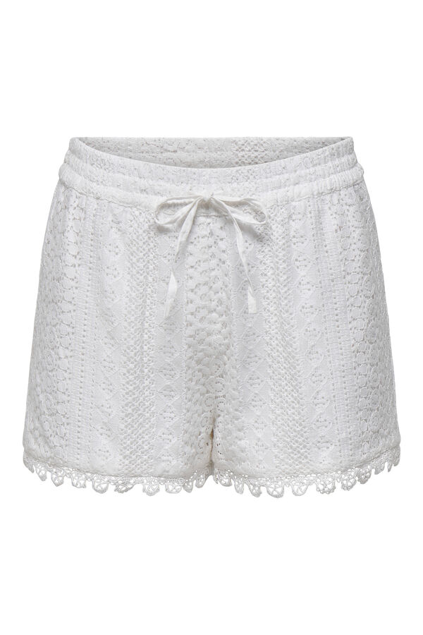 Only Short regular fit blanco