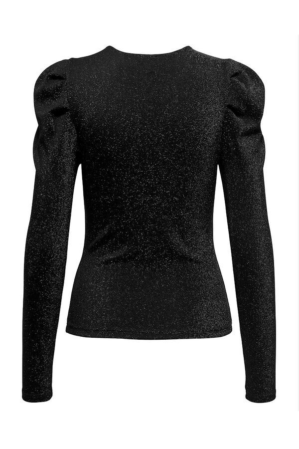 Only Blusa con glitter negro