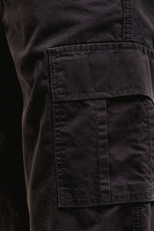 Jack & Jones Bermuda cargo relaxed negro