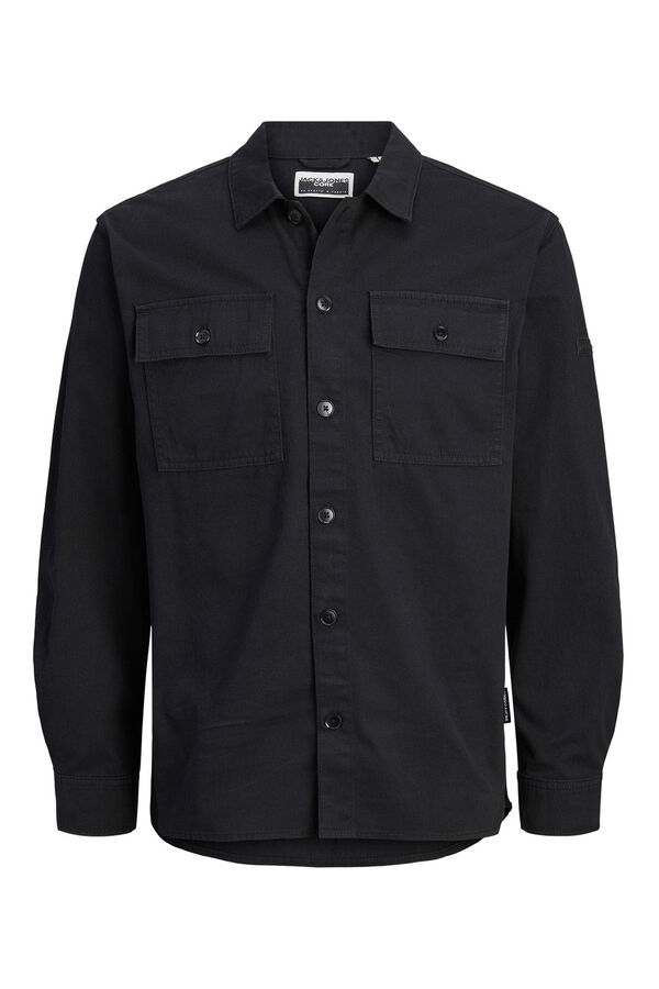 Jack & Jones Sobrecamisa cl&aacute;ssica preto
